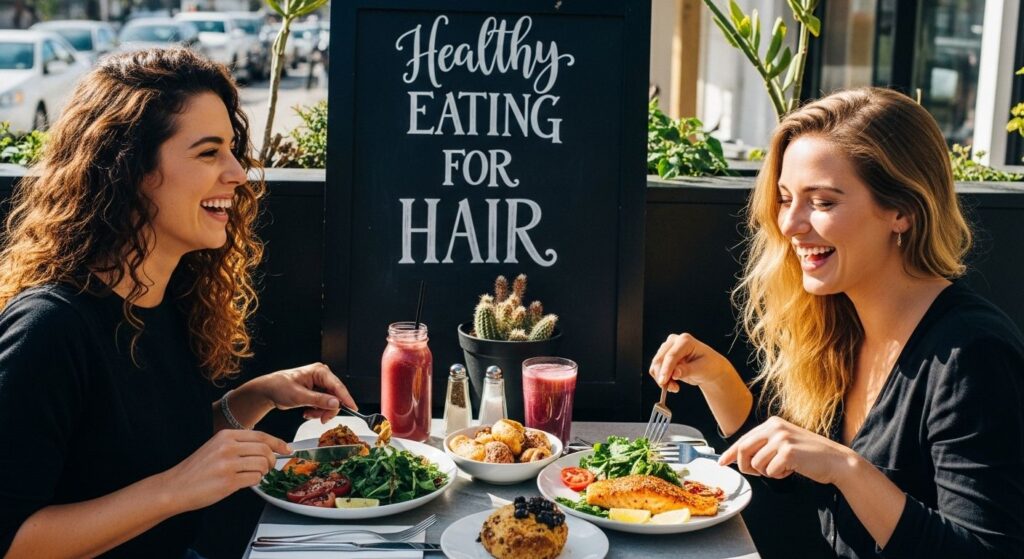 healthy eating hair nutrition