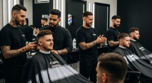 short hairstyles men, barbershop, modern grooming