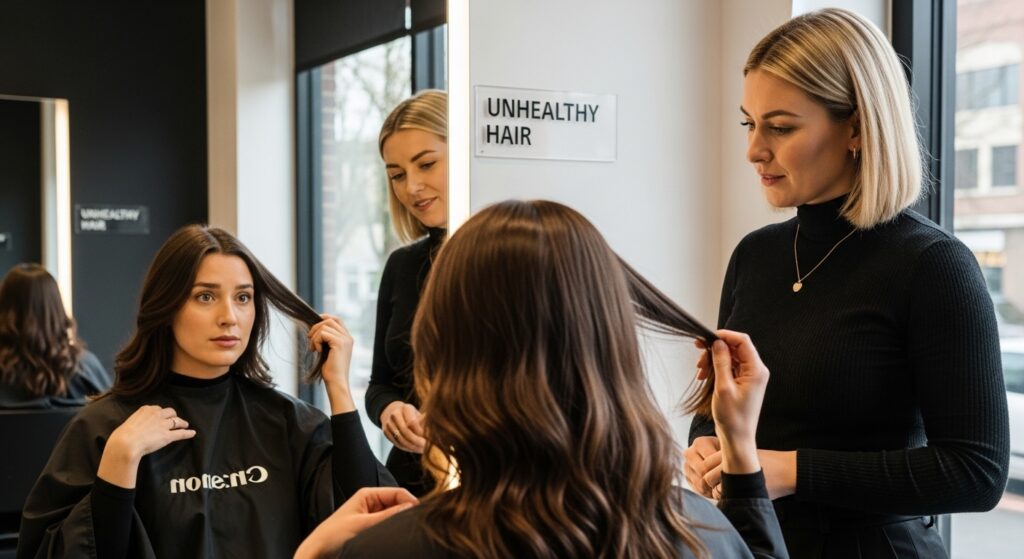 unhealthy hair signs