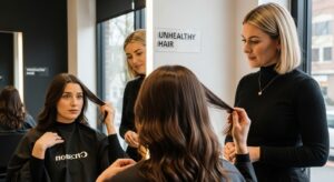 unhealthy hair signs