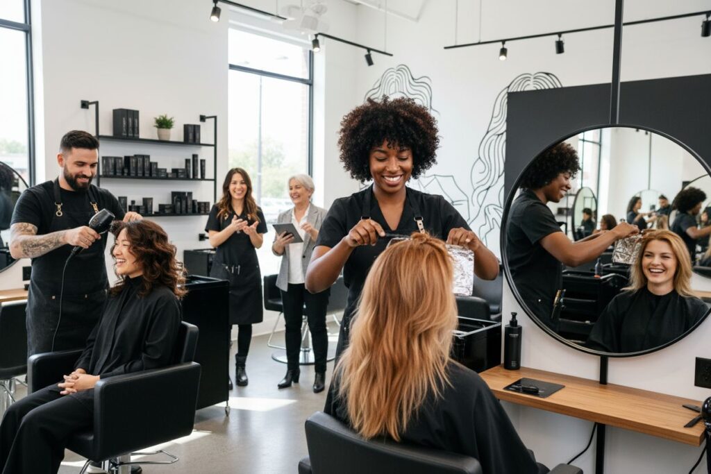 hair artistry inspiration, creative hair salon, modern hairstyling