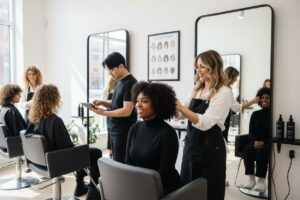 curly hair haircuts, salon, diversity