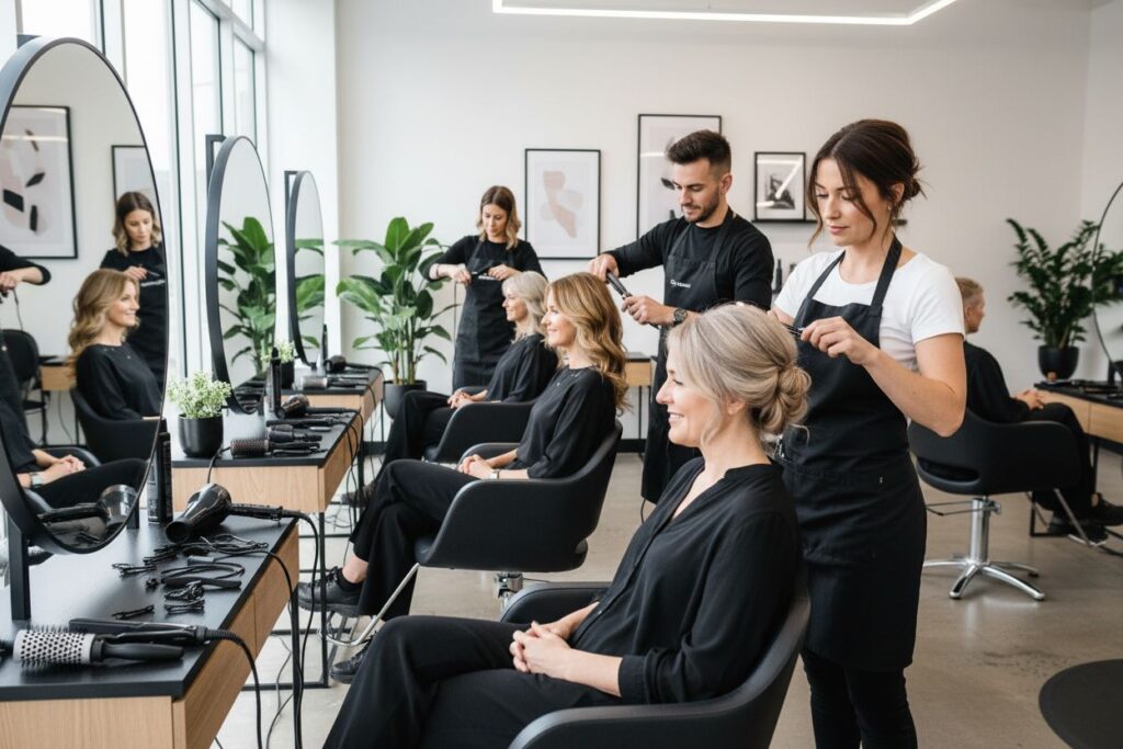 fine hair, chic hairstyles, salon