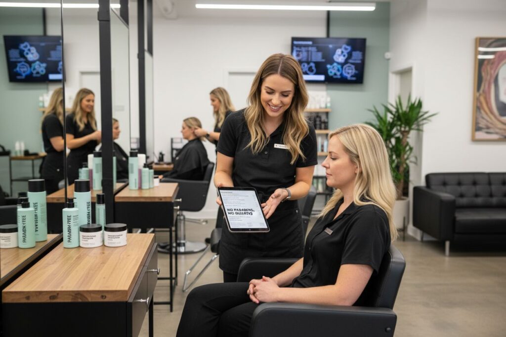 paraben-free salon consultation