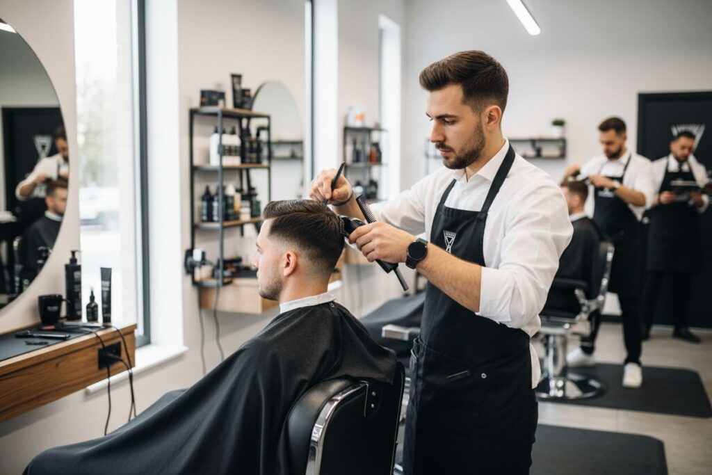 barber fade haircut